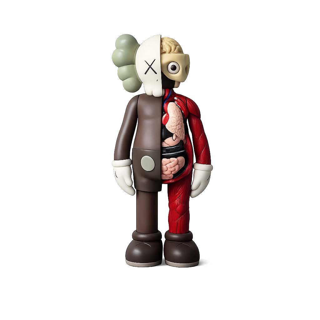 Money Grip KAWS-Inspired Figure Decor