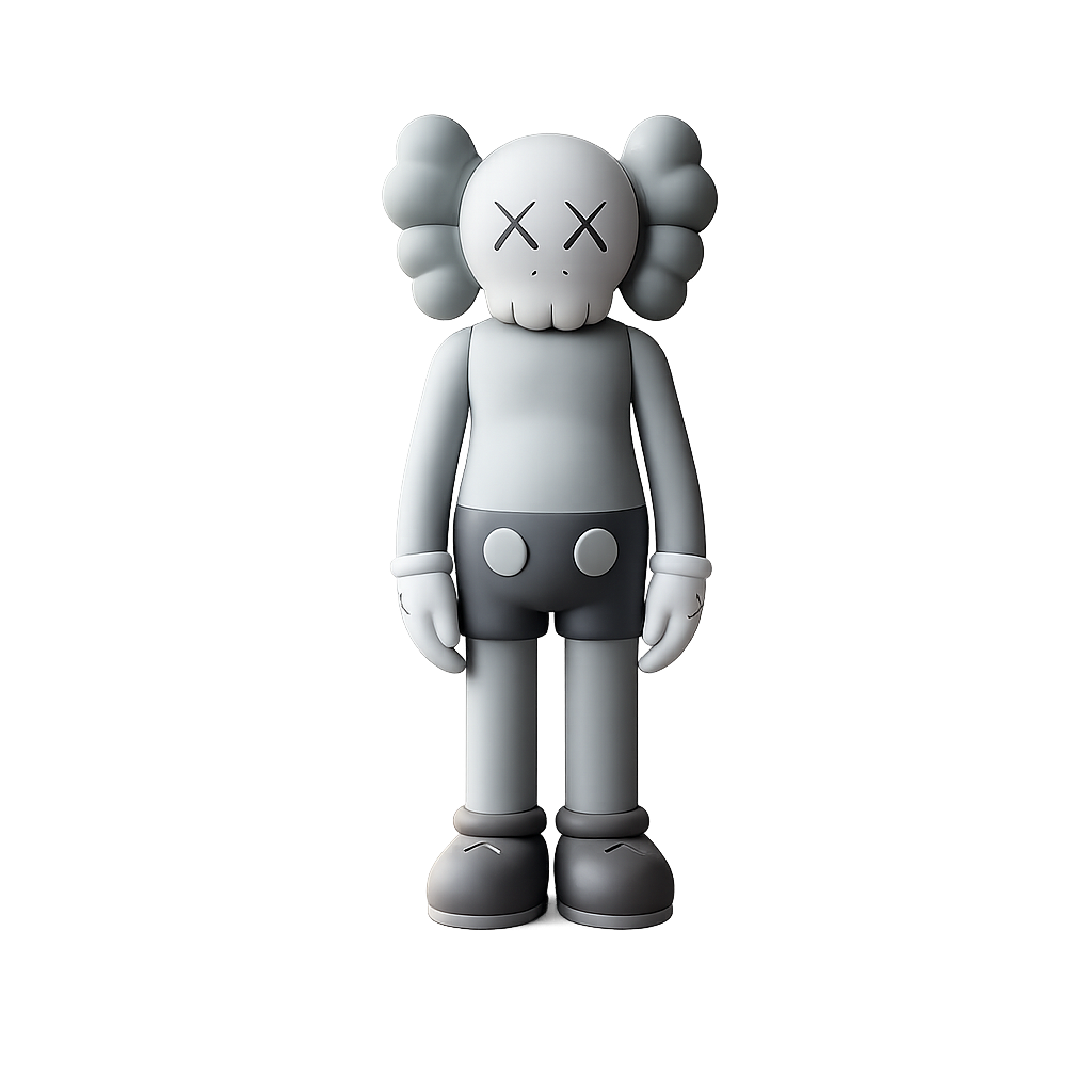 Money Grip KAWS-Inspired Figure Decor